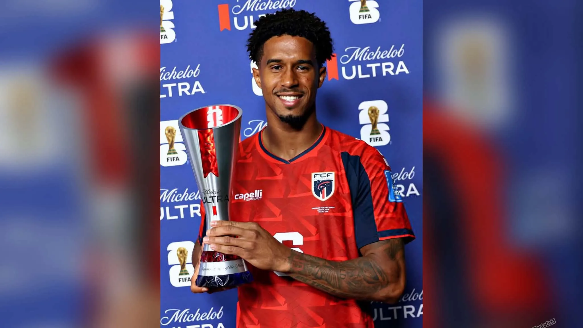 KEVIN PINA ELEITO MELHOR EM CAMPO APÓS GOLO HISTÓRICO NO MUNDIAL FRENTE AO URUGUAI