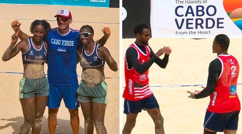 VOLEIBOL DE PRAIA: CABO VERDE PARTICIPA NA CAN CONTINENTAL NO EGIPTO COM DUAS DUPLAS